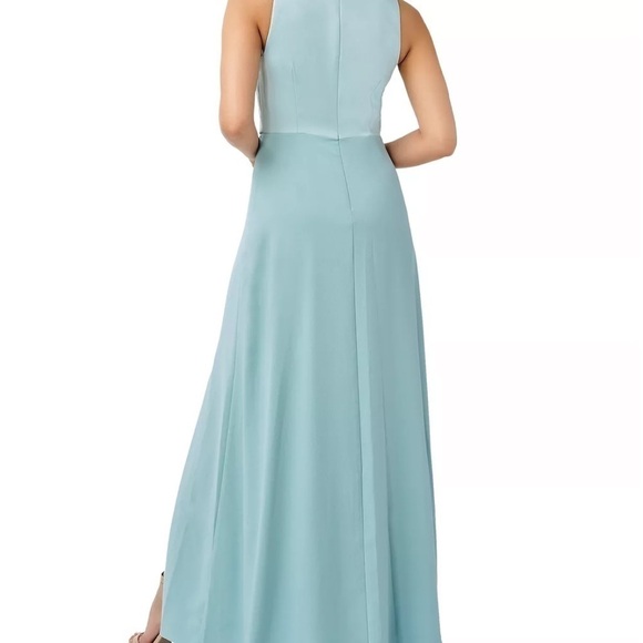 Adrianna Papell Womens Blue Halter Ruffled Formal Evening Dress Gown NWT… - Picture 8 of 14